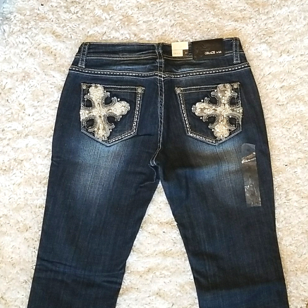 NWT Grace in LA Straight Leg Jeans